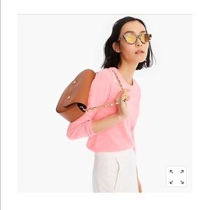 J CREW Wool Tipi Sweater in Pink Coral  size Small